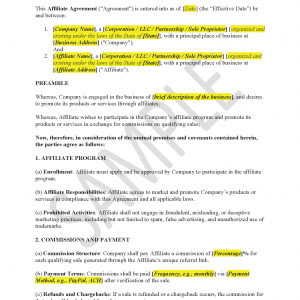 Affiliate Agreement (US)