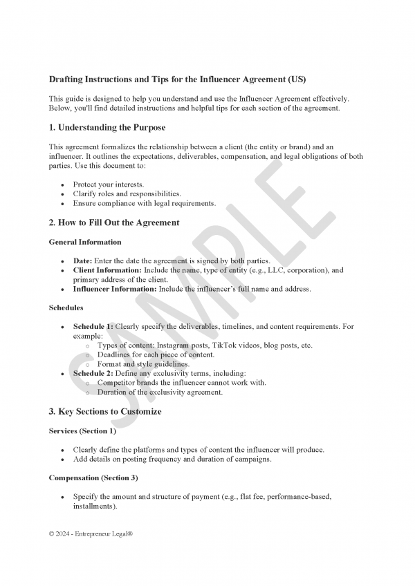 Influencer Agreement (US) - Image 3