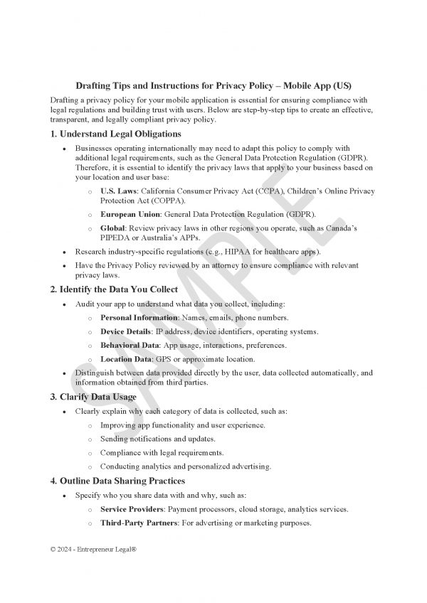Privacy Policy - Mobile App (US) - Image 3