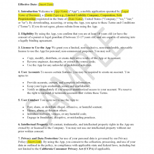 Terms of Use – Mobile (US)